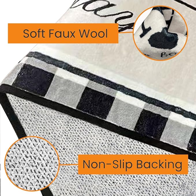 Farmhouse Laundry Room Rug Runner 20"X47" Kitchen Mat Washable Entryway Rugs Soft Non Slip Laundry Carpets Comfort Standing Desk Mats,Carpet for Sink,Office,Laundry Room Decor Accessories