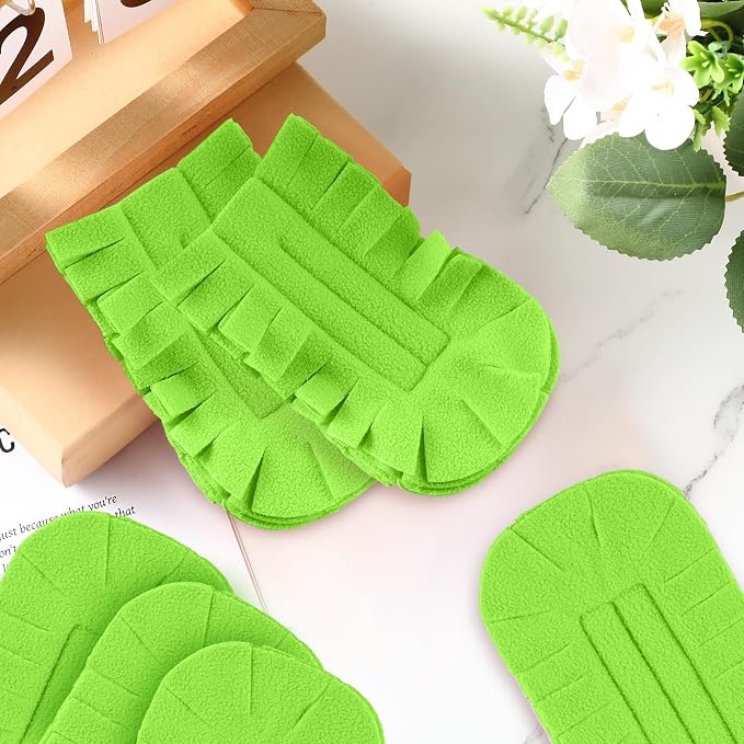 Zubebe 6 Pcs Reusable Duster Refills Fleece,Olive Green | Soft Polyester Fiber Flat Duster Refill Multi Surface Washable Cleaning Pad Tools for Home, Blinds, Car, Pet, Furniture, Fans