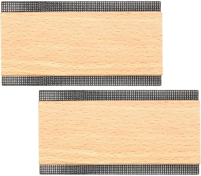 Boao 2 Pcs Wooden Sweater Comb Remove Pilling Double Edge Fabric Shaver | Remove Pills and Fuzz from Clothing, Pill Remover for Scarves Wool Coats Pant Legs Knits Woolens Blankets