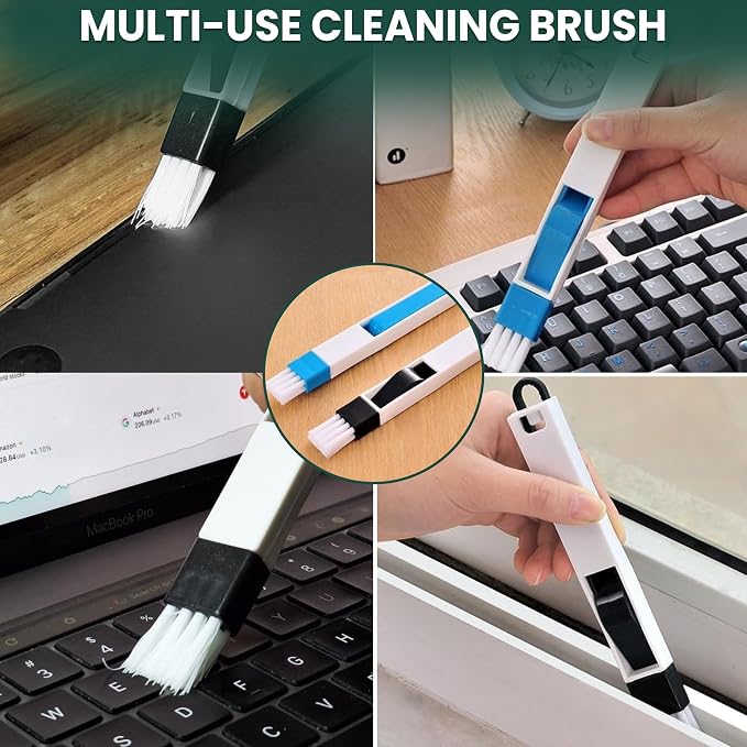 14 Pcs Crevice Cleaning Brush Set – Hard Bristle Cleaning Tools for Grout, Tile Floors, Gaps & Narrow Spaces – Multi-Purpose Grout Scrub Brush for Cleaning Bathroom, Shower, Window Tracks, Kitchen | Multi-Purpose Grout Scrub Brush for Tile Floors, Bath...