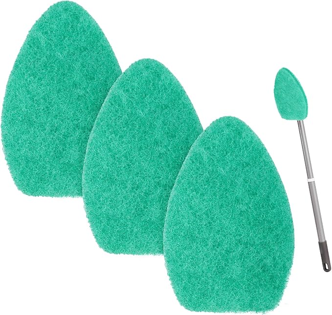 Compatible with Scotch Brite tub and Tile Scrubber Refill. (Green) 3 Pack | tub and Tile Scrubber Replacement