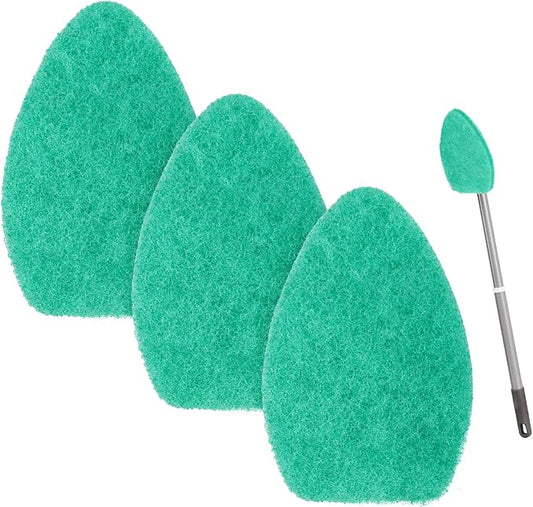 Compatible with Scotch Brite tub and Tile Scrubber Refill. (Green) 3 Pack | tub and Tile Scrubber Replacement