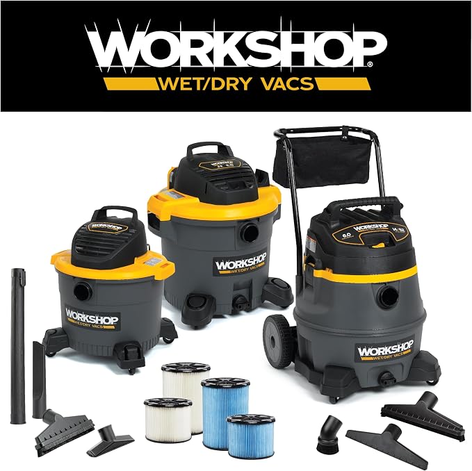 WORKSHOP Wet/Dry Vacs WS17814A 1-7/8-in. Floor Brush Vacuum Attachment