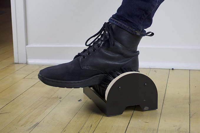 Cadillac Boot Scrubber Shoe Brush, Mountable Boot Cleaner | Indoor & Outdoor Scraper & Buffer, For Work Footwear & Sneakers