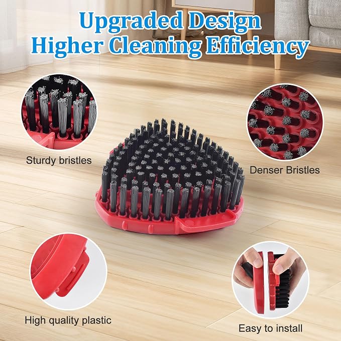 Mop Heads Replacements for O-Cedar RinseClean 2-Tank Spin Mop, Mop Replace Head for O Cedar, Spin Mop Heads for Ocedar Includes 3 Pack Mop Refills, 2 Upgrade Scrub Brush, 1 Mop Base for O-Cedar Mop