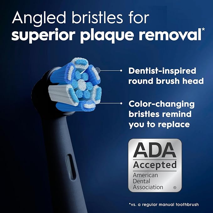 Oral-B iO Ultimate Clean Replacement Brush Heads, 5 Count, 4 Ultimate Clean + 1 Gum & Sensitive Black
