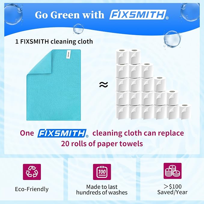 Microfiber Cleaning Cloth - Pack of 12, Multi-Functional Towels, Size: 12 x 16 in, Highly Absorbent Rags, Lint-Free, Streak-Free for Car, Kitchen, Home, Office