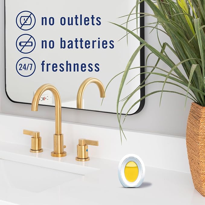 Febreze Odor-Fighting Bathroom Air Freshener for Small Spaces, Pumpkin Roll Scent, 4 Count