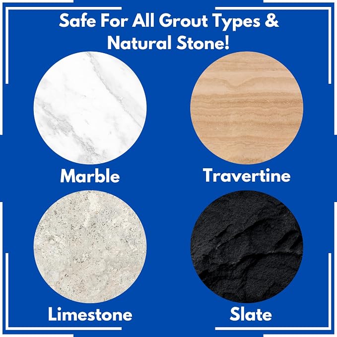 Ultimate Grout Cleaner for Tile & Grout, Acid-Free Stain Remover, 32 oz | Acid-free formula deep cleans grout on tile floors. Safe for marble, travertine, granite and all natural stone.