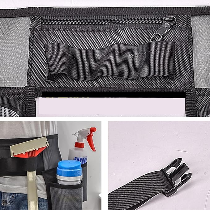Tool Pouch, Gardening Tool Waist Bag, Cleaning Bottle Belt, Portable Tool Belt, Waist Apron Tool Pouch, House Cleaning Supplies For Housekeeping Water-Resistant Cleaning Caddy Aprons For Cleaning Work
