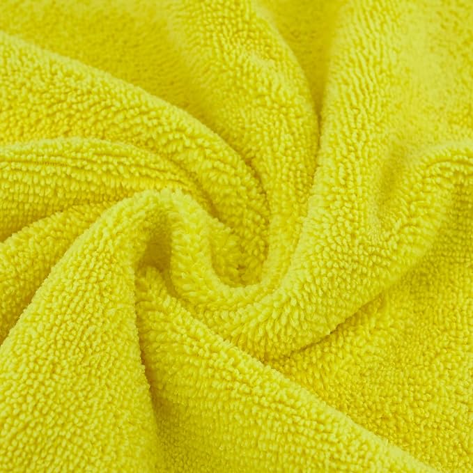 POLYTE 300 GSM Multipurpose Microfiber Cleaning Towel, 16x16 in, 36 Pack | Lint Free, Quick Dry