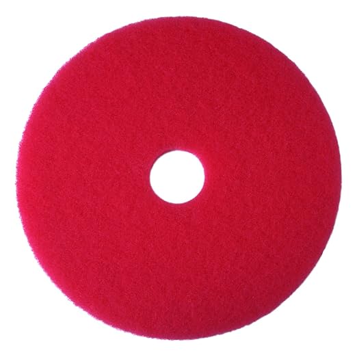 3M Buffer Pad 5100, Red, 10" (Case of 5)