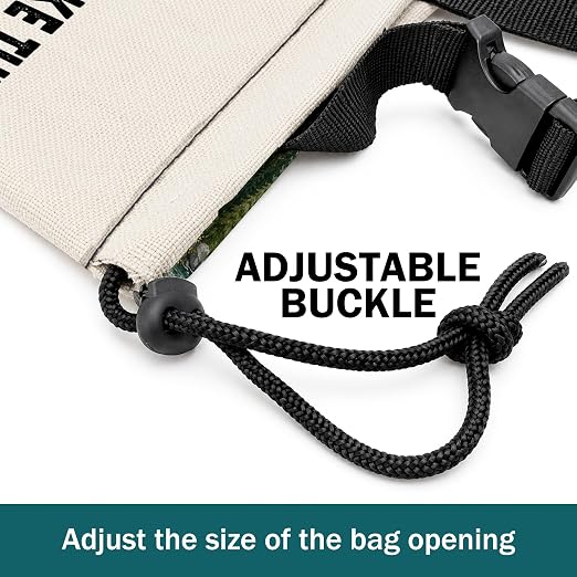 Nature Landscape Scenic Car Trash Bag Hanging for Back Seat | Camping Camper Hiking Gifts Canvas Drawstring Car Garbage Bag with Adjustable Buckle Vehicle Trash Can