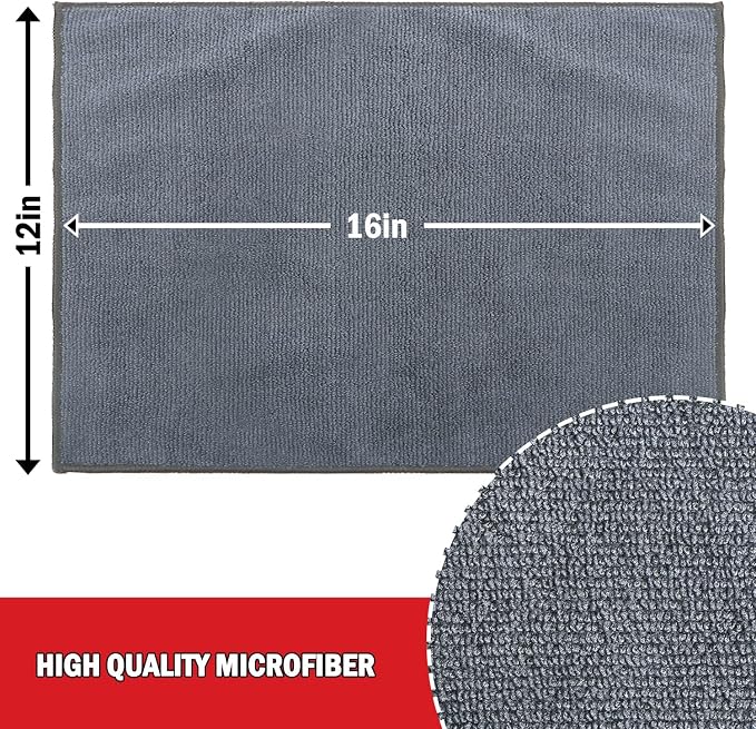 AIDEA Microfiber Cleaning Cloth 48 Pack, Microfiber Towels for Cars, Soft & Absorbent Cleaning Rags, Premium Lint Free Shop Towels for House, Kitchen, Car, 12inx16in