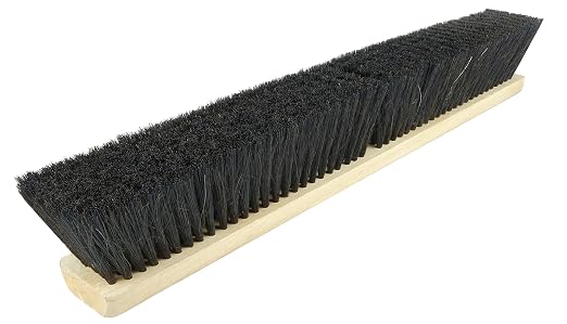 Weiler 42013 18" Fine Sweep Floor Brush, Black Horsehair & Polypropylene Fill