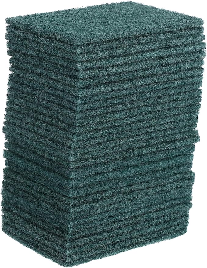 Cabilock 30pcs Multi-Purpose Reusable Scouring Pads for Kitchen Non-Scratch Dishwashing Scrubber for Pots Pans Dishes for Household Cleaning Tasks