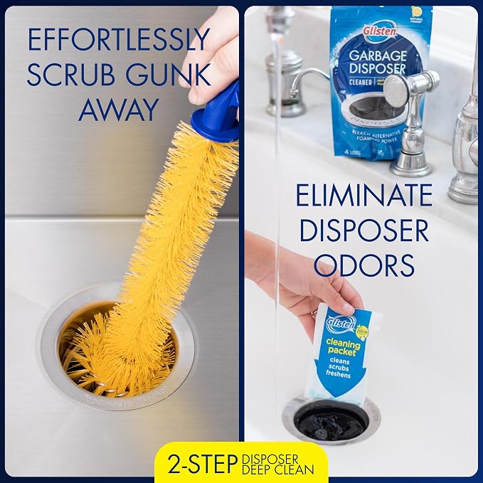 Garbage Disposal Brush and Disposer Care Kit