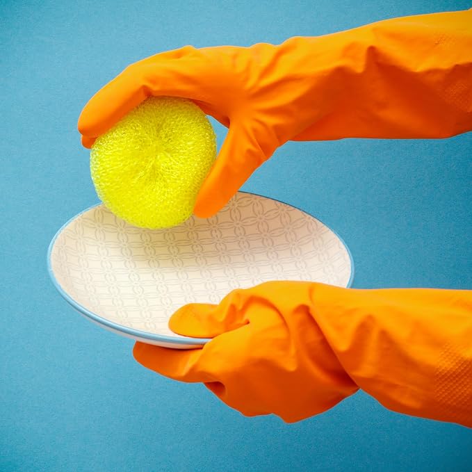 DecorRack 12 Mesh Scourers, Non-Scratch Plastic Scrubbers (12 Pack)