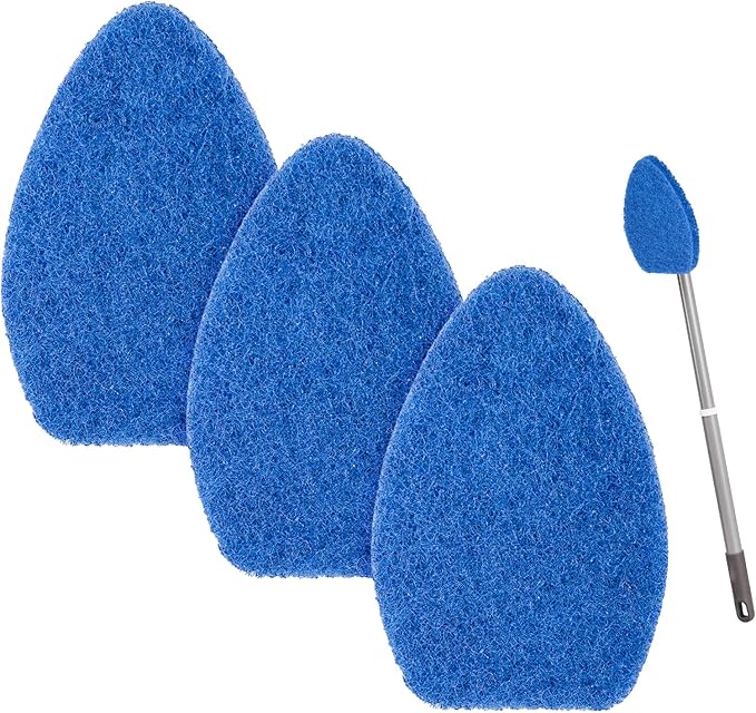 3 Pack tub and Tile Scrubber Replacement-Compatible with Scotch Brite tub and Tile Scrubber Refill. (Blue)