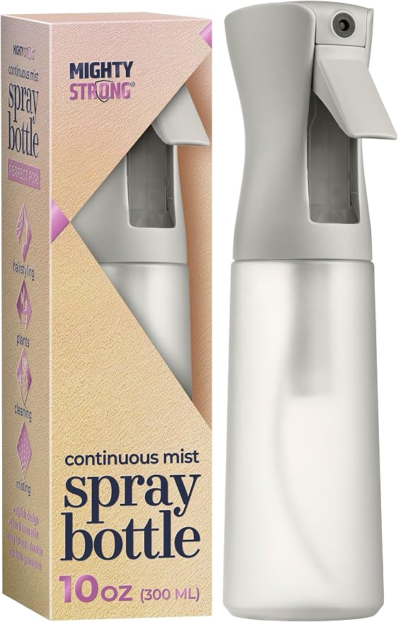 10 OZ Continuous Spray Bottles - Ultra Fine Mist Sprayer | Water Spray Bottle For Hair Stuff, Mister Spray Bottle For Plants Mister | Hair Spray Bottles For Hairstyling, Cleaning, Salons