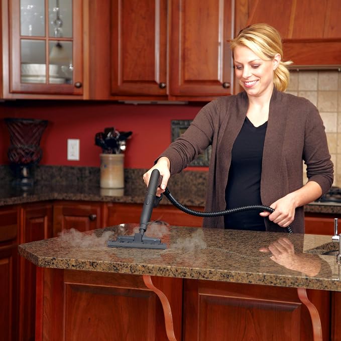 Wagner Spraytech Squeegee and Fabric Tool for Canister Steamers | Squeegee and fabric-steamer tool for steam cleaning on glass and textiles. Fits Wagner canister steamers.