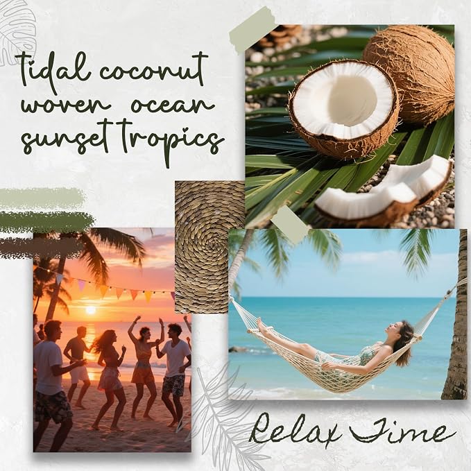Room Spray, Tidal Coconut, Woven Ocean, Sunset Tropics, Each 4 fl oz | Air Freshener for Home, Long-Lasting Odor Eliminator for Bathroom and Office, 3 Pack
