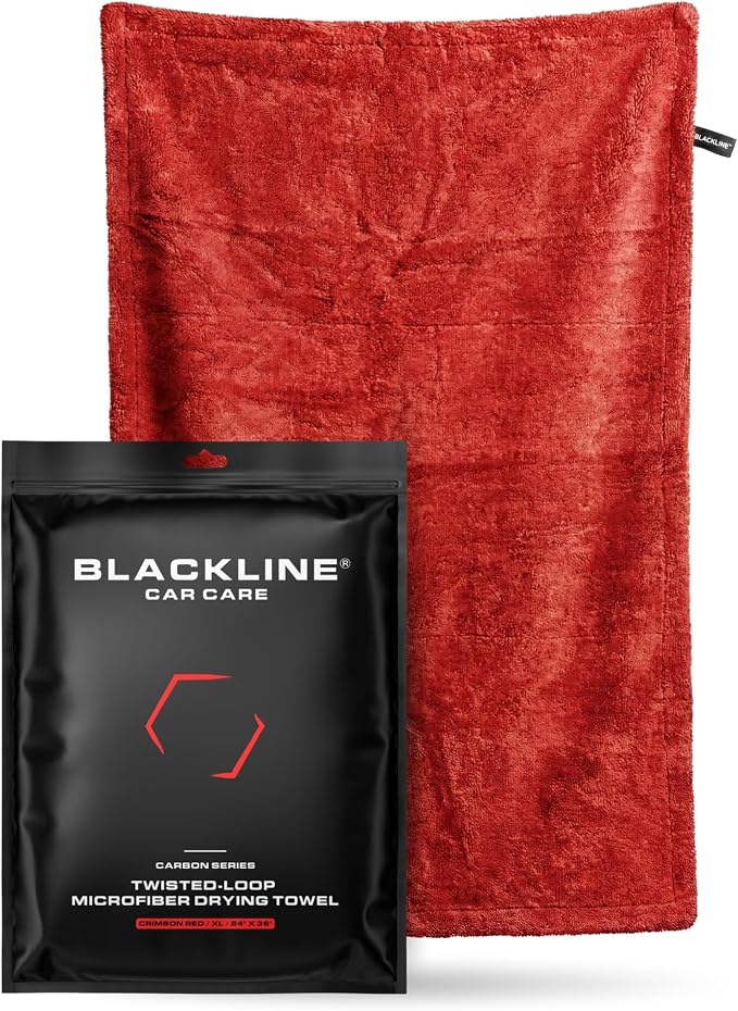 Microfiber Car Drying Towel 24"x36", 1300GSM Twisted Loop | Twisted Loop microfiber dries your car in one pass-1300GSM, streak-free & scratch-safe. Absorbs 6x its weight, no water spots