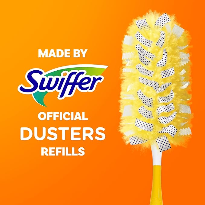 Swiffer Pet Heavy Duty Dusters Refills, Multisurface 360 Dusters with Febreze Odor Defense, 11 Count