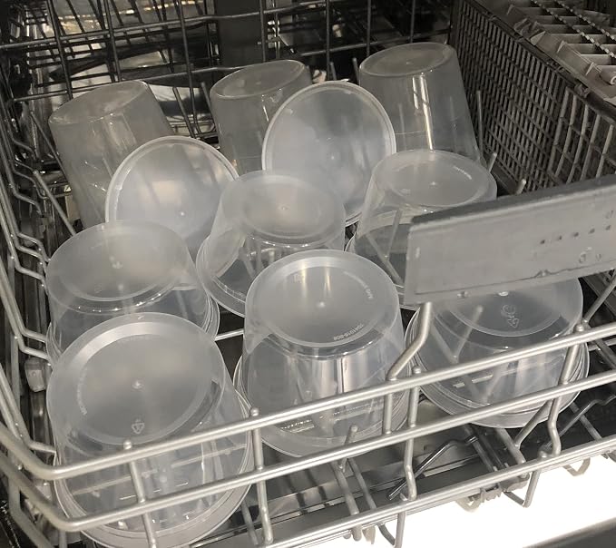 32 oz [20-Pack] Microwavable Plastic Deli Food Storage Containers with Lids | BPA Free, leak-resistant, stackable and freezer-safe design helps keep food fresh and secure