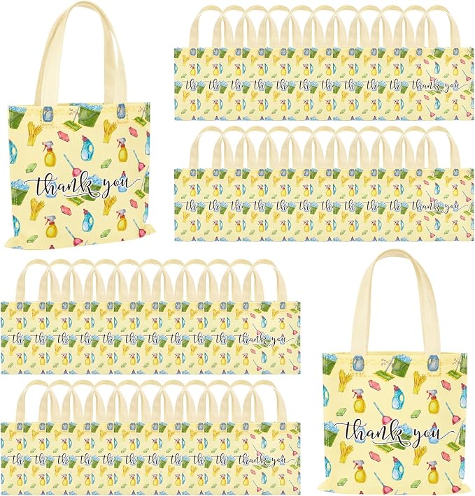Tallew 36 Pcs Housekeeping Appreciation Week Gifts Housekeeping Bag Bulk | Thank You Bag Reusable Non Woven with Handle for Housekeeping Appreciation Gift Housekeeper Custodial Cleaning Staff Evs