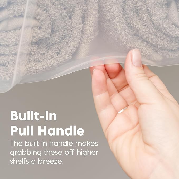 IRIS USA 6-Pack 54 Quart Storage Bins with Lids, Clear | Transparent design makes contents easy to find. Perfect for moving, blankets, clothing, and garage storage. Nestable design