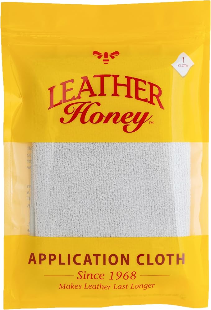 Leather Honey Lint-Free Microfiber Application Cloth – Made in USA | Soft, Lint-Free Microfiber is Ideal For Applying Leather Honey Products & Won't Scratch or Damage Leather. Trusted Since 1968