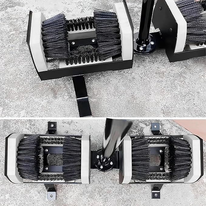 Boot Scrubber Heavy-Duty Outdoor Shoe Scraper Brush, Mud Cleaning Tool with Handle, Effective Mud Remover for Front Door Entry, Farmhouse Garden