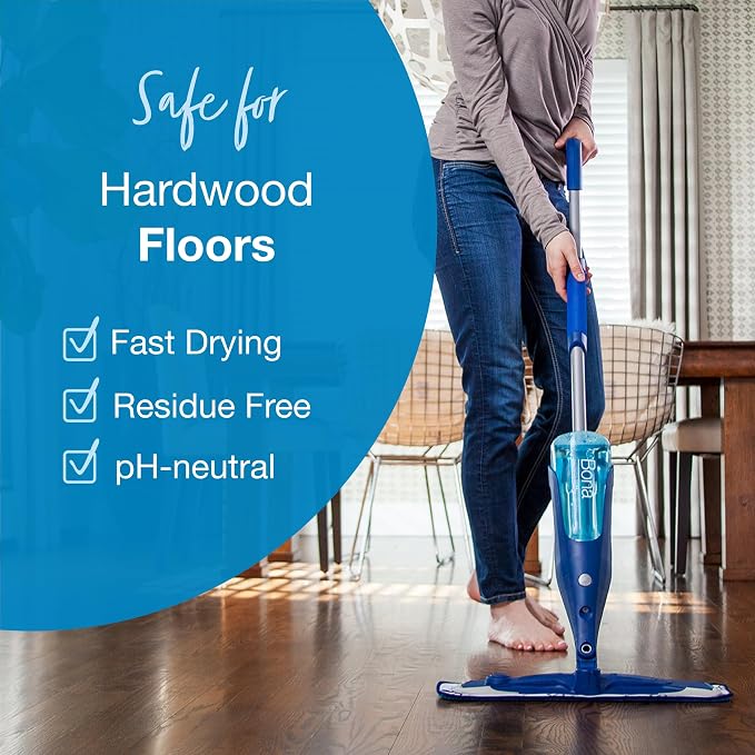 Bona PowerPlus Hardwood Floor Deep Cleaner Refill - 128 fl oz - Refill for Bona Spray Mops and Spray Bottles - Residue-Free Floor Cleaning Solution for Wood Floors | Refill for Bona Spray Mops and Spray Bottles - Residue-Free Floor Cleaning Solution fo...