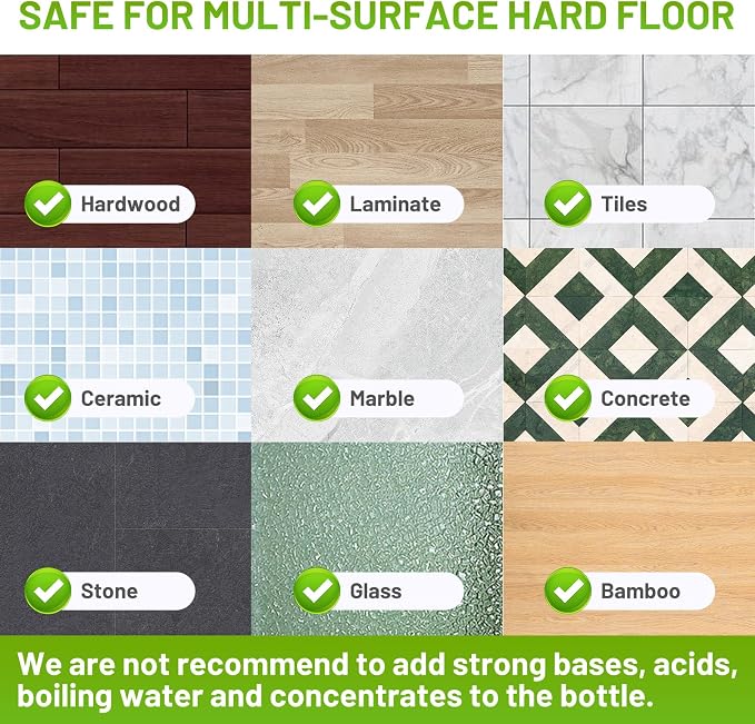 Spray Mop for Floor Cleaning - Wet Dry Mops for Multi-Surfaces | 3 Microfiber Washable Pads Compatible With Swiffer Powermop, 500+ ML Refillable Bottle, 360° Swivel Head, Grey Green