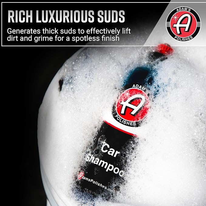 Adam's Car Shampoo (5 Gallon) - pH Best Biodegradable Car Wash Soap for Foam Cannon, Spray Gun or Bucket - High Foam, Scratch-Free Auto Detailing for Cars, Trucks, RVs & Motorcycles