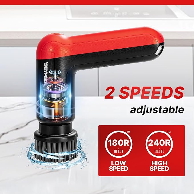 Shop-Vac Cordless Spin Scrubber with 5 Multi-Surface Heads