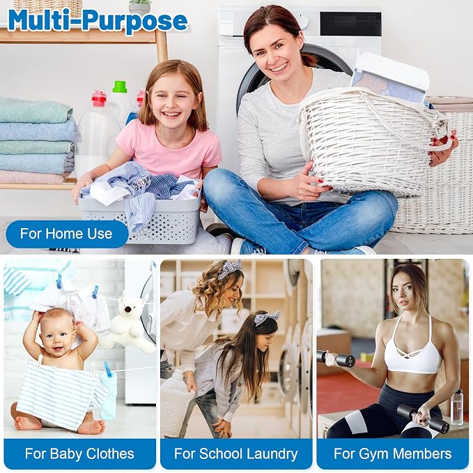 4-Pack Durable Honeycomb Mesh Laundry Bags for Delicates, 2L + 2XL | 120gsm Honeycomb Mesh, Sturdy Zipper, Protect Delicates, Reusable, Washer & Dryer Safe, For College, Dorm, Home and Travel