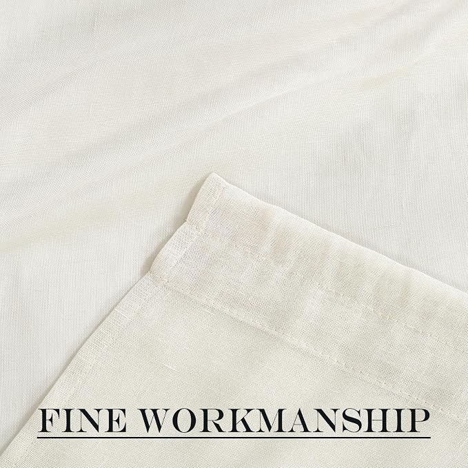 NICETOWN Sheer Door Curtains, Light Filtering Kitchen Door Coverings for Small Window, Window Coverings, Rod Pocket Sidelight Curtains with Tieback, 1 Panel, 52" W x 40" L, Ivory White