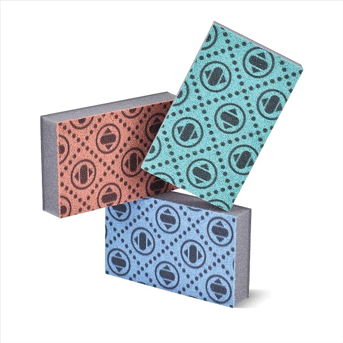 Skura Style x Eva Mendes Kitchen Dish Sponges 6 Pack, Odor Free Non-Scratch