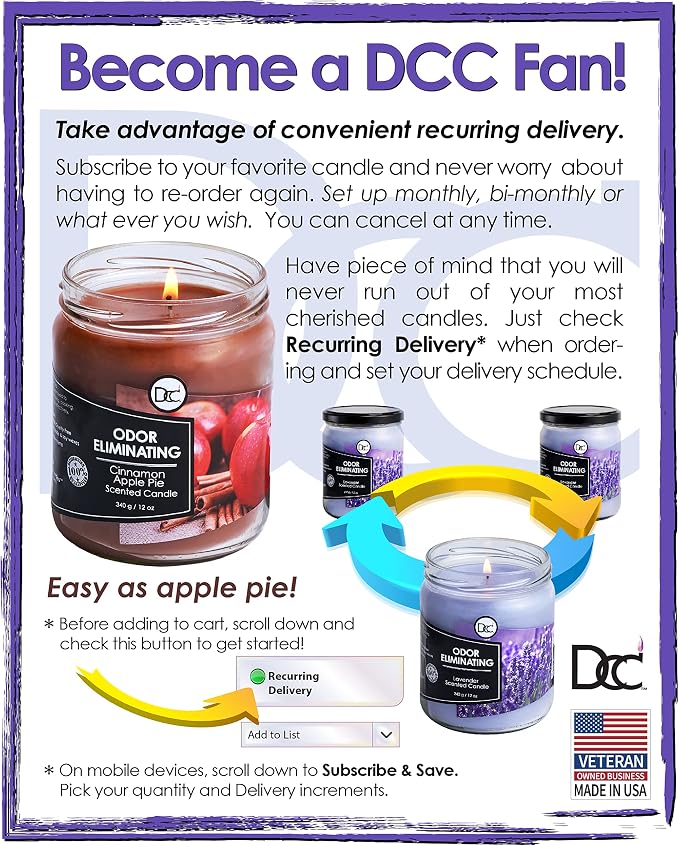 Bamboo Two Pack Odor Eliminating Highly Fragranced Candles - Eliminates 95% of Pet, Smoke, Food, and Other Smells Quickly - Up to 80 Hour Burn time - 12 Ounce Premium Soy Blend