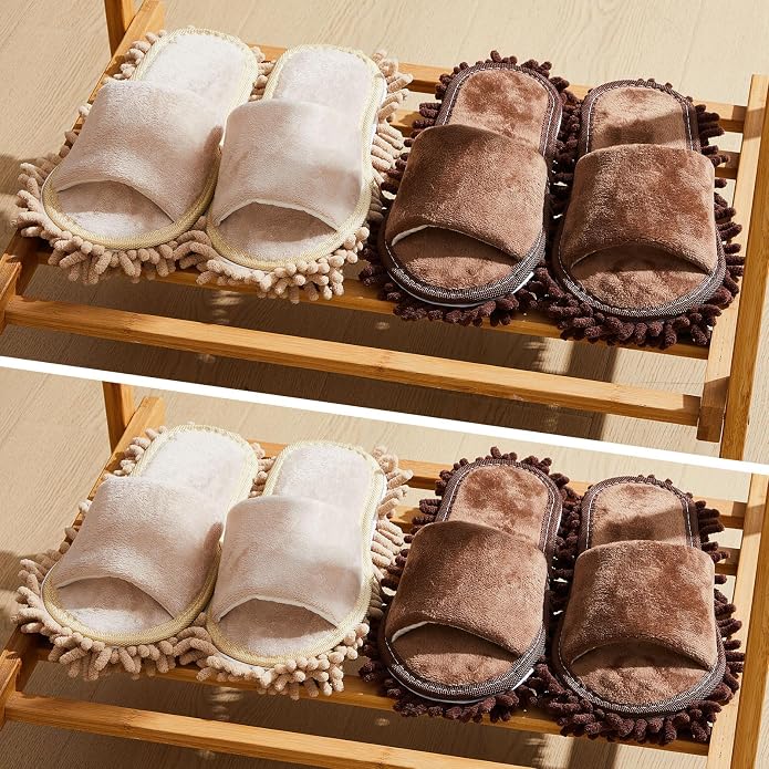 Jecery 4 Pair Microfiber Mop Slipper