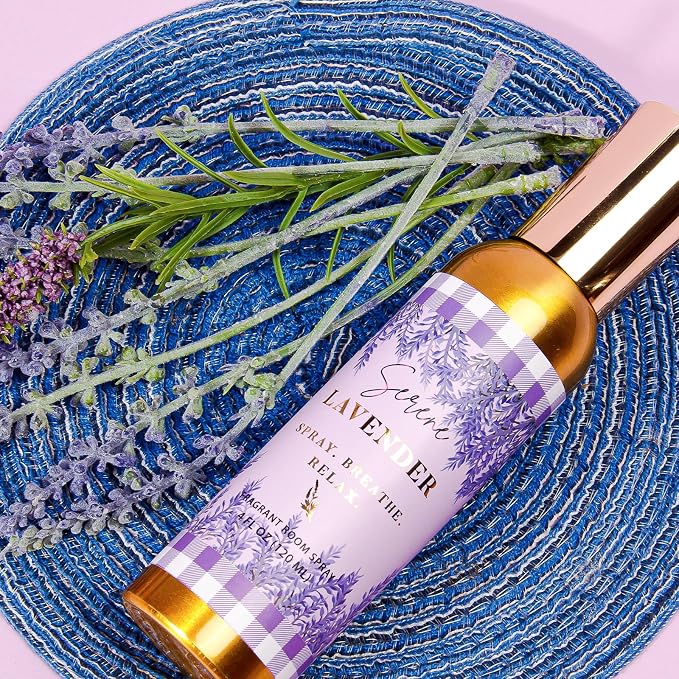 Room Spray, Serene Lavender, 4 fl oz, Air Freshener for Home, Bathroom | Long-Lasting Odor Eliminator for Office