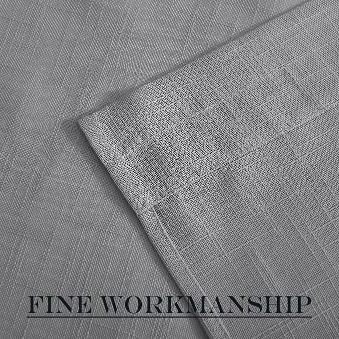 NICETOWN French Door Curtain with Bonus Tieback French Window Cover | Casual Sheer Drapes for Balcony 25 Inches Wide by 72 Inches Long, Front Back Door Shade for Bathroom, 1 PC, Dark Grey