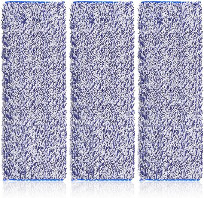 3 Pack Microfiber Dusting Pad for Bona Family of Mops | Washable & Reusable Pads for Bona Hardwood Floor Cleaner Mop, Mop Pads Refill for Hard Surface Floors