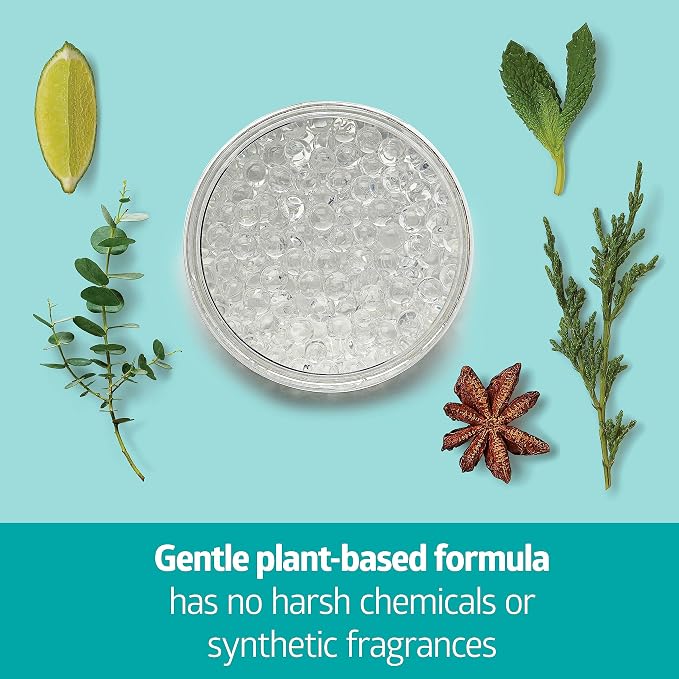 Medline Naturally Fresh Odor Eliminator Gel Beads, Neutral Scent with Eucalyptus & Clove, Air Freshener for Home, 8 oz. Jar