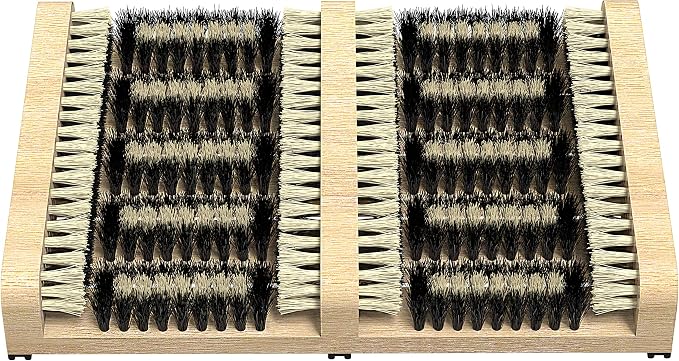 SCRUBIT Boot Scrubber Shoe Brush – Outdoor Boot Brush for Snow & Ice, All Weather Shoes & Boots Cleaner, Removes Snow, Sand and Mud – 14.2 x 10 in. Boot Scraper Door Mat