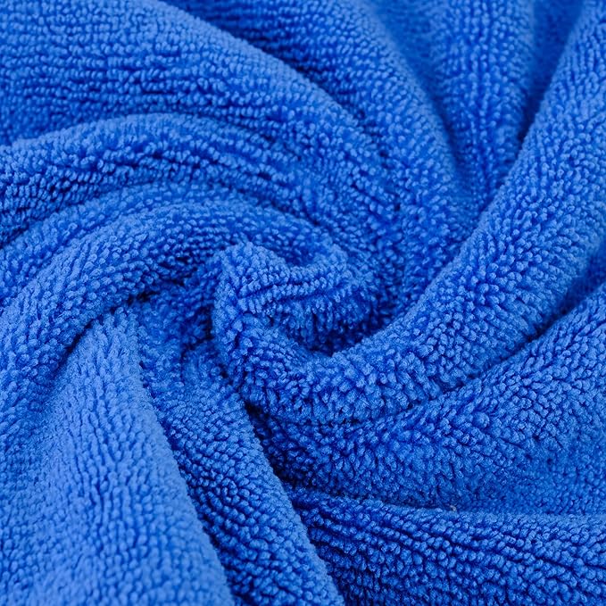 POLYTE 300 GSM Multipurpose Microfiber Cleaning Towel, 16x16 in, 36 Pack | Lint Free, Quick Dry