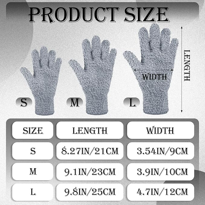 Patelai 12 Pairs Microfiber Dusting Gloves for Plants Leaf, Medium | Assorted Colors,Plant Cleaning Gloves, Reusable Washable Gloves,House Furniture Blinds Dusting