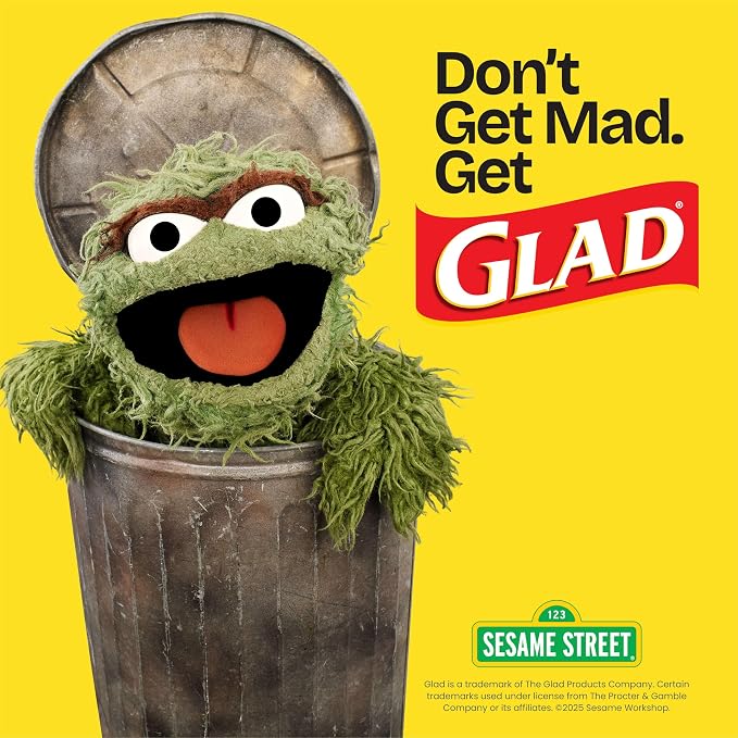Glad ForceFlex Tall Kitchen Trash Bags, 13 Gal, Gain Moonlight Breeze, 100 Ct (Package May Vary)
